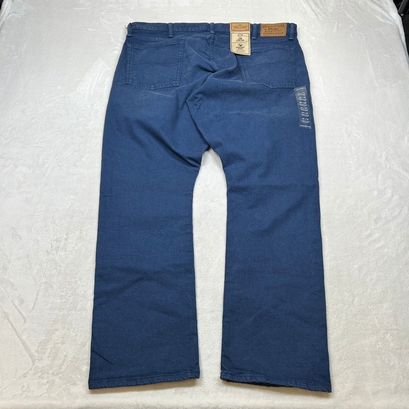 Polo Ralph Lauren Varick Slim Straight Jeans Mens 40x30 Light Navy Denim‎ NEW - Picture 3 of 10